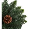 Plastgran med kottar grön 210 cm vidaXL 210 x 119 cm – miniatyr 4