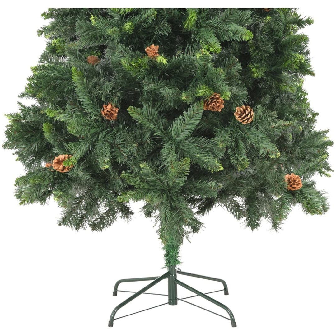 Plastgran med kottar grön 210 cm vidaXL 210 x 119 cm – bild 7