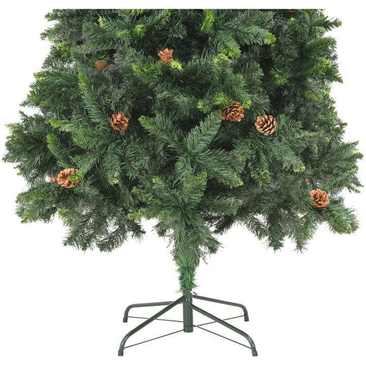 Plastgran med kottar grön 210 cm vidaXL 210 x 119 cm – bild 7