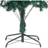 Plastgran med kottar och vit snö 210 cm vidaXL 210 x 120 cm – miniatyr 5