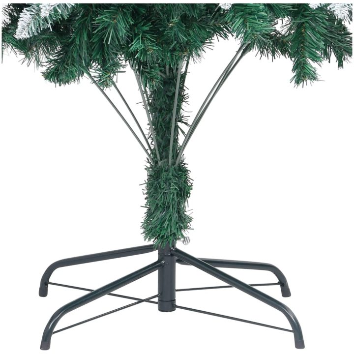 Plastgran med kottar och vit snö 240 cm vidaXL 240 x 130 cm – bild 5
