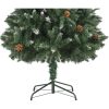 Plastgran med kottar och vitt glitter 180 cm vidaXL 180 x 104 cm – miniatyr 6