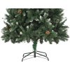 Plastgran med kottar och vitt glitter 210 cm vidaXL 210 x 119 cm – miniatyr 6