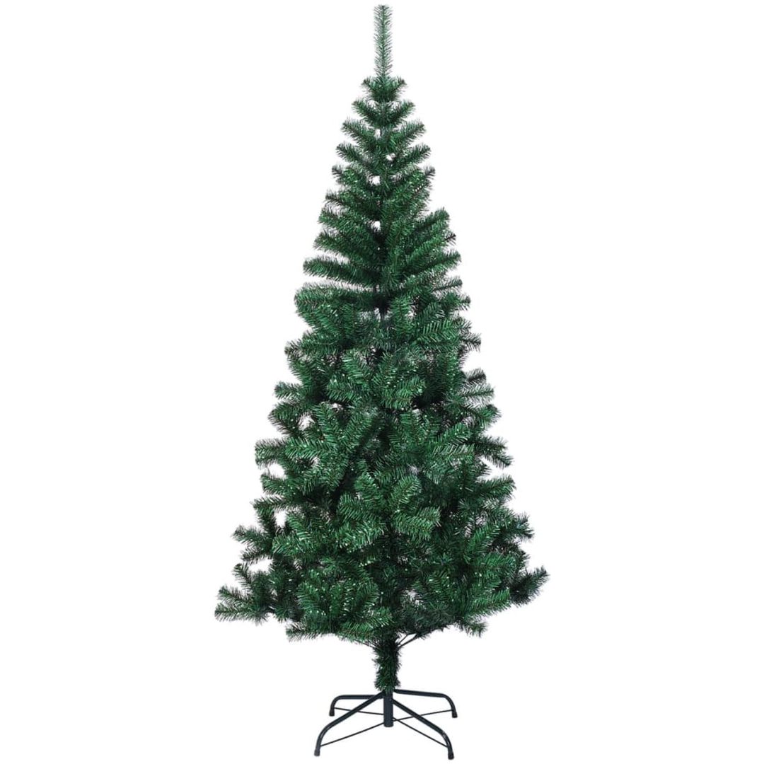 Plastgran med regnbågsskimrande grenar grön 120 cm PVC vidaXL 120 x 65 cm – bild 2
