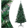 Plastgran med regnbågsskimrande grenar grön 120 cm PVC vidaXL 120 x 65 cm – miniatyr 1