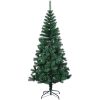 Plastgran med regnbågsskimrande grenar grön 150 cm PVC vidaXL 150 x 80 cm – miniatyr 2