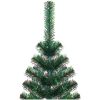 Plastgran med regnbågsskimrande grenar grön 150 cm PVC vidaXL 150 x 80 cm – miniatyr 3