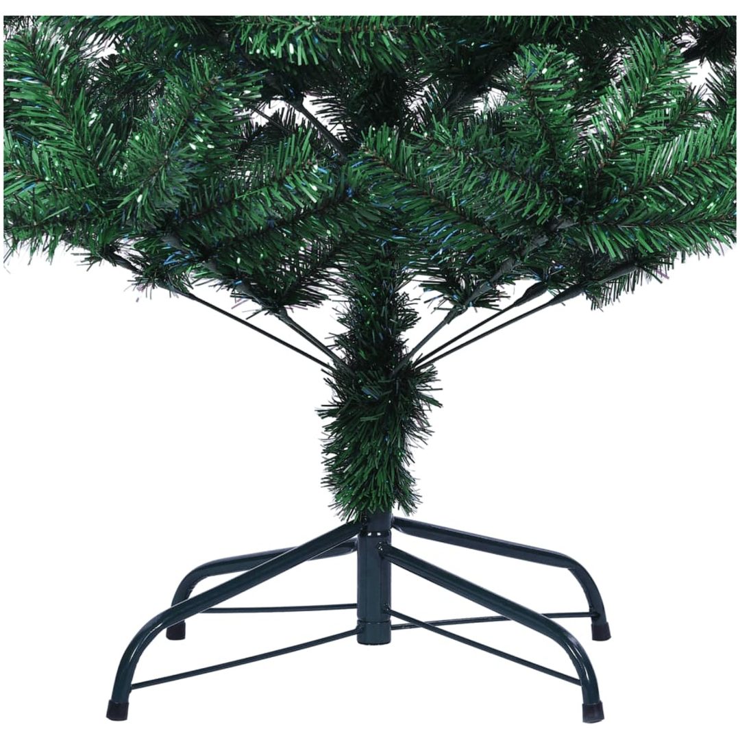 Plastgran med regnbågsskimrande grenar grön 150 cm PVC vidaXL 150 x 80 cm – bild 6