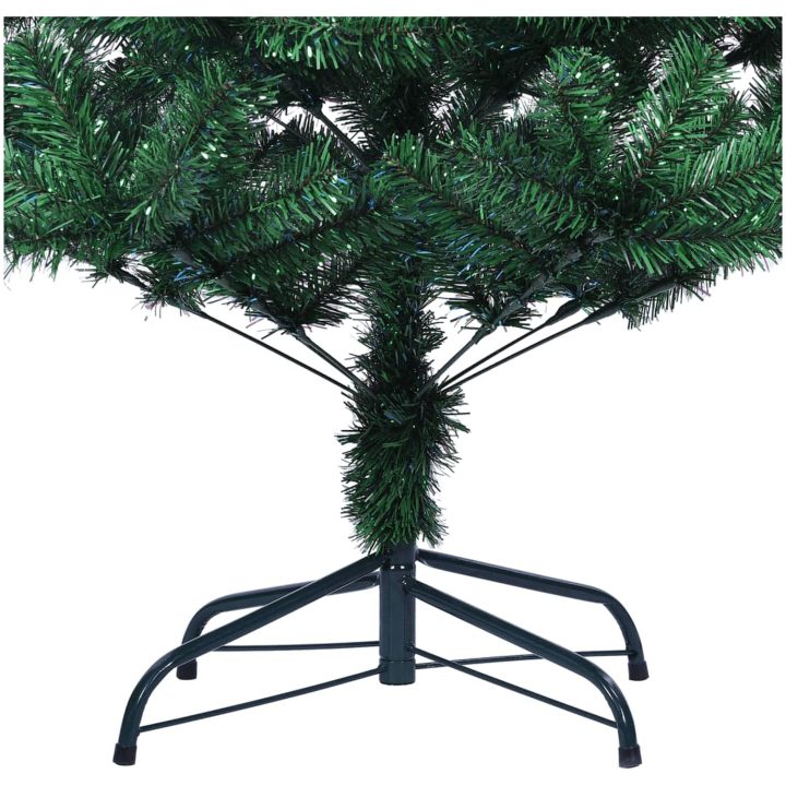 Plastgran med regnbågsskimrande grenar grön 150 cm PVC vidaXL 150 x 80 cm – bild 6
