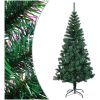 Plastgran med regnbågsskimrande grenar grön 150 cm PVC vidaXL 150 x 80 cm – miniatyr 1