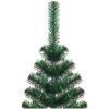 Plastgran med regnbågsskimrande grenar grön 180 cm PVC vidaXL 180 x 90 cm – miniatyr 3