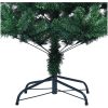 Plastgran med regnbågsskimrande grenar grön 210 cm PVC vidaXL 210 x 110 cm – miniatyr 6