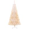Plastgran med regnbågsskimrande grenar vit 180 cm PVC vidaXL 180 x 90 cm – miniatyr 2