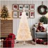 Plastgran med regnbågsskimrande grenar vit 180 cm PVC vidaXL 180 x 90 cm – miniatyr 3