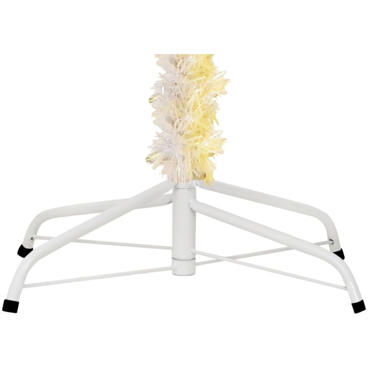 Plastgran med regnbågsskimrande grenar vit 180 cm PVC vidaXL 180 x 90 cm – bild 5