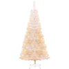 Plastgran med regnbågsskimrande grenar vit 240 cm PVC vidaXL 240 x 120 cm – miniatyr 2