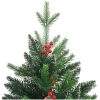Plastgran med röda bär gångjärn vidaXL 150 cm – miniatyr 4