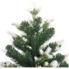 Plastgran med snö gångjärn vidaXL 120 cm – miniatyr 5