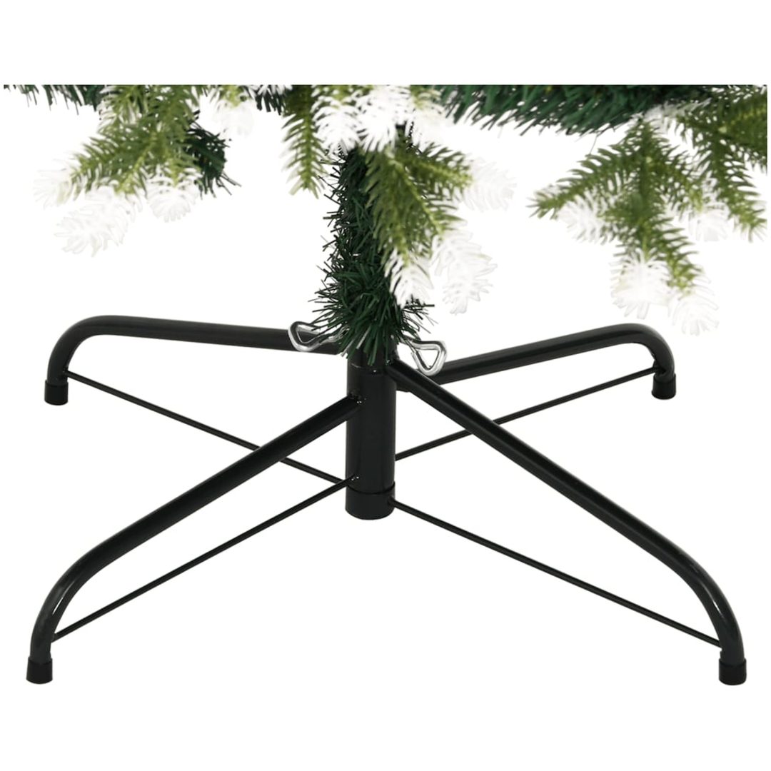 Plastgran med snö gångjärn vidaXL 120 cm – bild 6