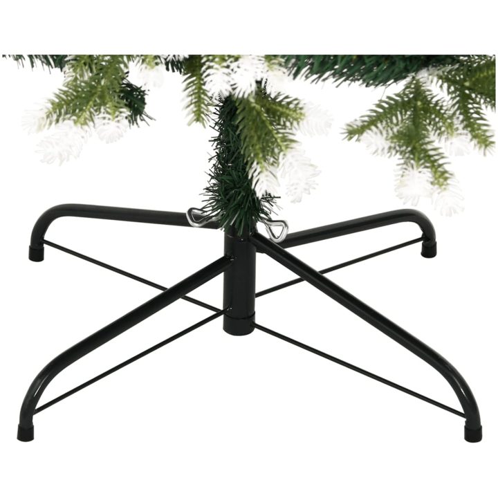 Plastgran med snö gångjärn vidaXL 120 cm – bild 6