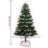 Plastgran med snö gångjärn vidaXL 120 cm – miniatyr 9