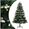 Plastgran med snö gångjärn vidaXL 120 cm – miniatyr 1