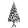 Plastgran med snö grön 120 cm PVC vidaXL 120 x 75 cm – miniatyr 2