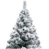 Plastgran med snö grön 120 cm PVC vidaXL 120 x 75 cm – miniatyr 3