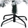 Plastgran med snö grön 120 cm PVC vidaXL 120 x 75 cm – miniatyr 5