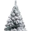 Plastgran med snö grön 150 cm PVC vidaXL 150 x 95 cm – miniatyr 3