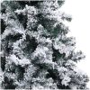 Plastgran med snö grön 150 cm PVC vidaXL 150 x 95 cm – miniatyr 4