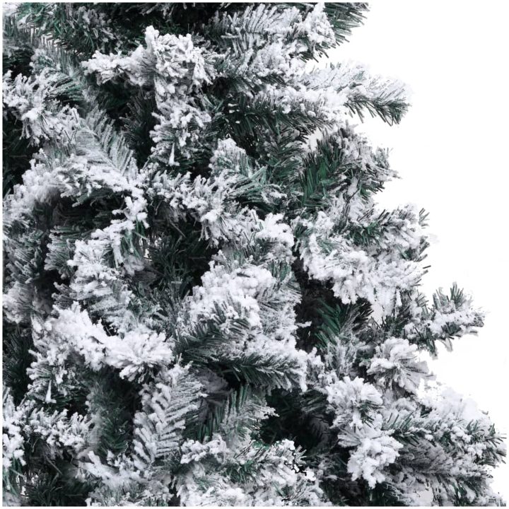 Plastgran med snö grön 150 cm PVC vidaXL 150 x 95 cm – bild 4