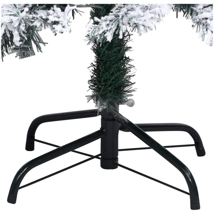 Plastgran med snö grön 150 cm PVC vidaXL 150 x 95 cm – bild 5