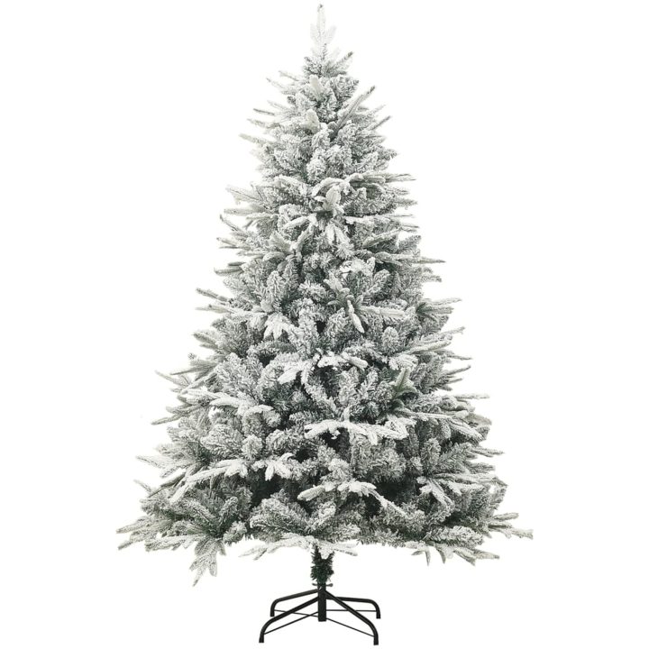 Plastgran med snö grön 150 cm PVC&PE vidaXL 150 x 90 cm – bild 2