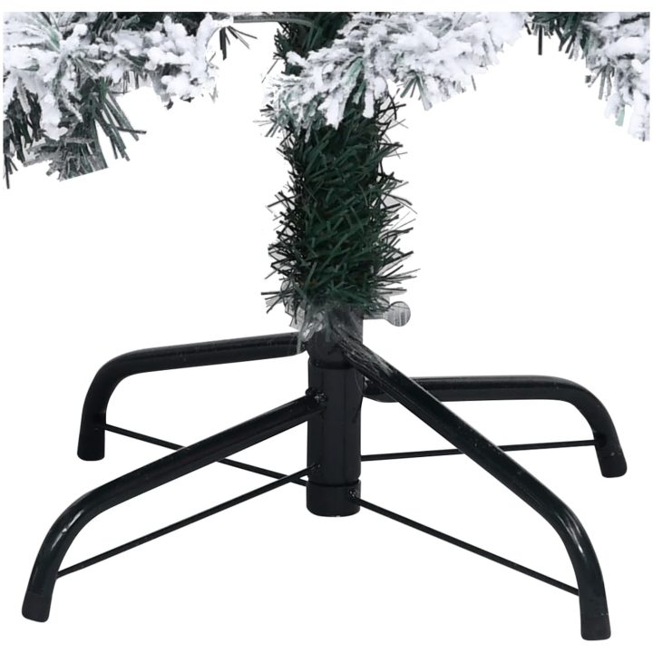 Plastgran med snö grön 180 cm PVC vidaXL 180 x 115 cm – bild 5