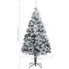 Plastgran med snö grön 180 cm PVC vidaXL 180 x 115 cm – miniatyr 6