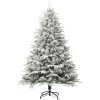 Plastgran med snö grön 180 cm PVC&PE vidaXL 180 x 110 cm – miniatyr 2