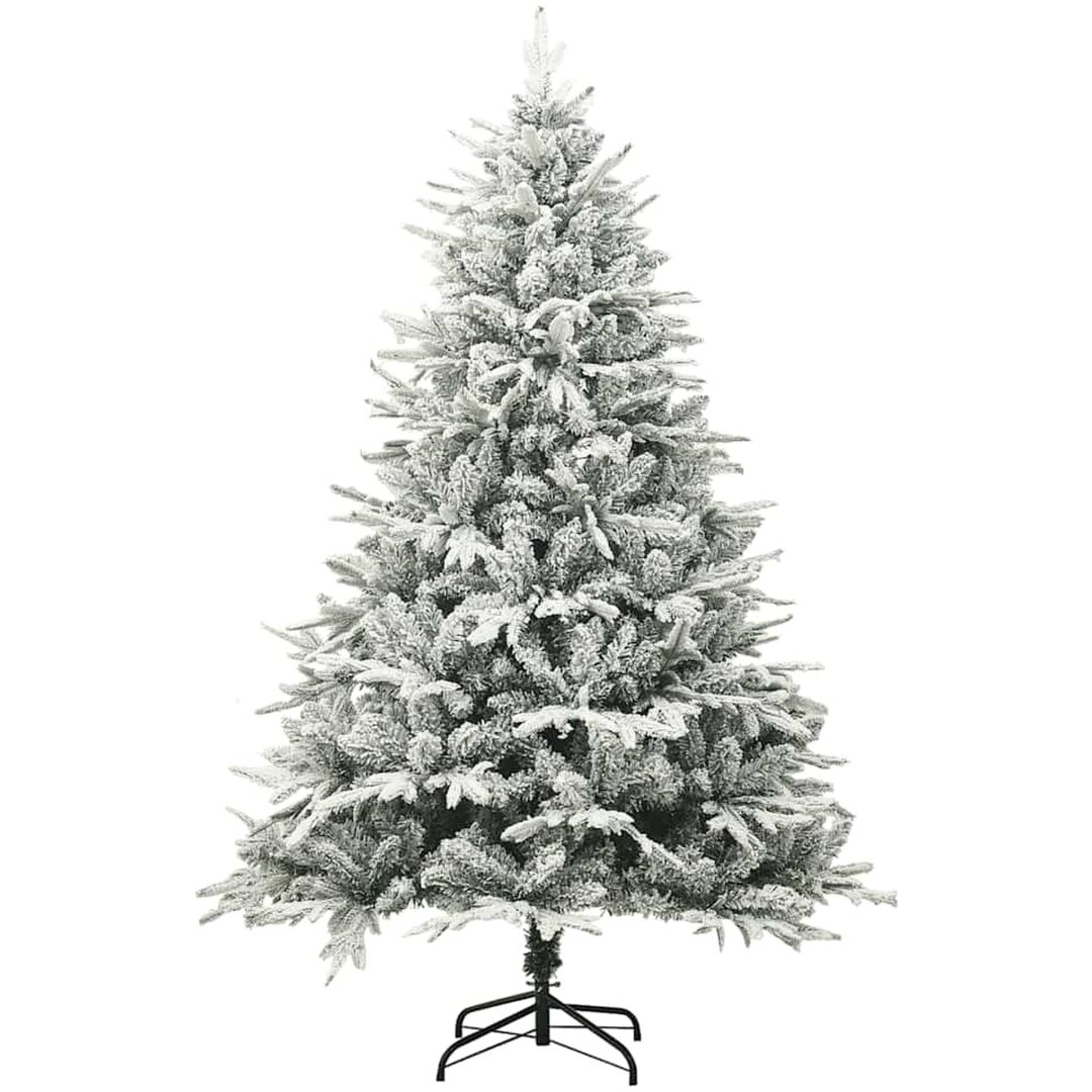 Plastgran med snö grön 180 cm PVC&PE vidaXL 180 x 110 cm – bild 2