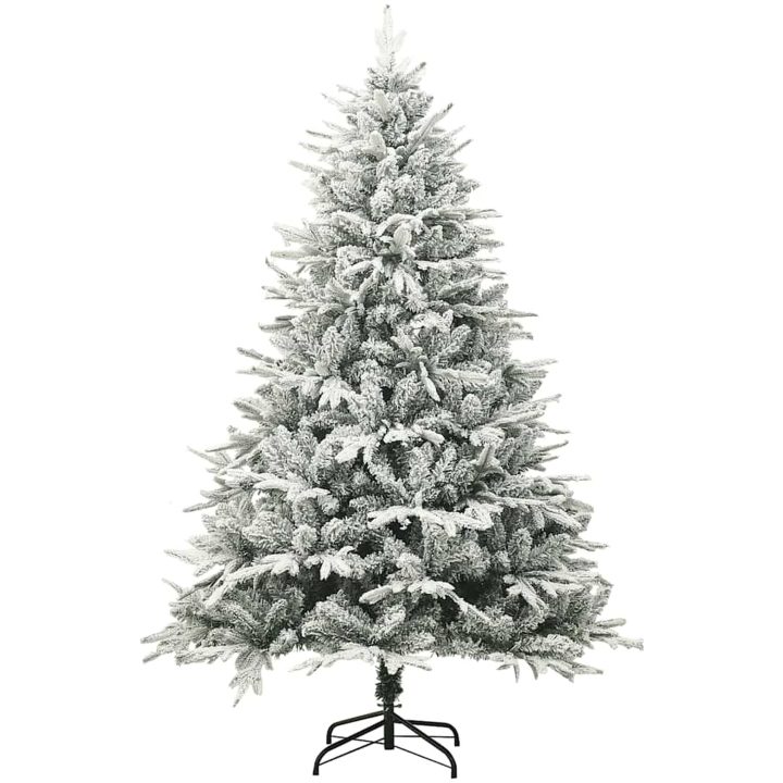 Plastgran med snö grön 180 cm PVC&PE vidaXL 180 x 110 cm – bild 2