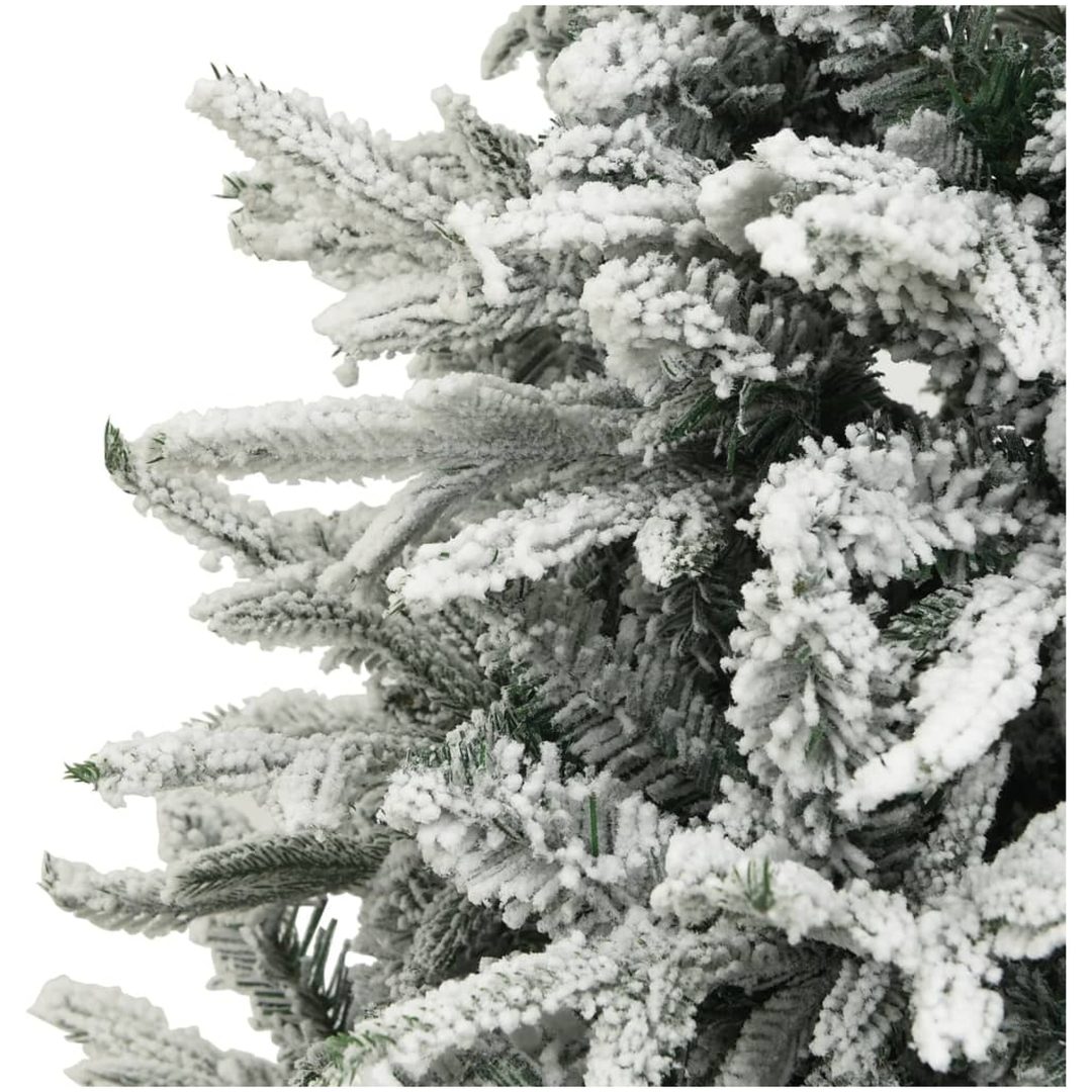 Plastgran med snö grön 180 cm PVC&PE vidaXL 180 x 110 cm – bild 4