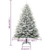 Plastgran med snö grön 180 cm PVC&PE vidaXL 180 x 110 cm – miniatyr 6