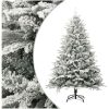 Plastgran med snö grön 180 cm PVC&PE vidaXL 180 x 110 cm – miniatyr 1