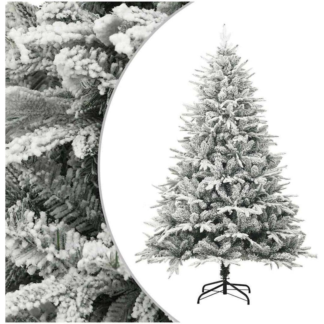 Plastgran med snö grön 180 cm PVC&PE vidaXL 180 x 110 cm