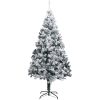 Plastgran med snö grön 210 cm PVC vidaXL 210 x 135 cm – miniatyr 2