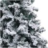 Plastgran med snö grön 210 cm PVC vidaXL 210 x 135 cm – miniatyr 4