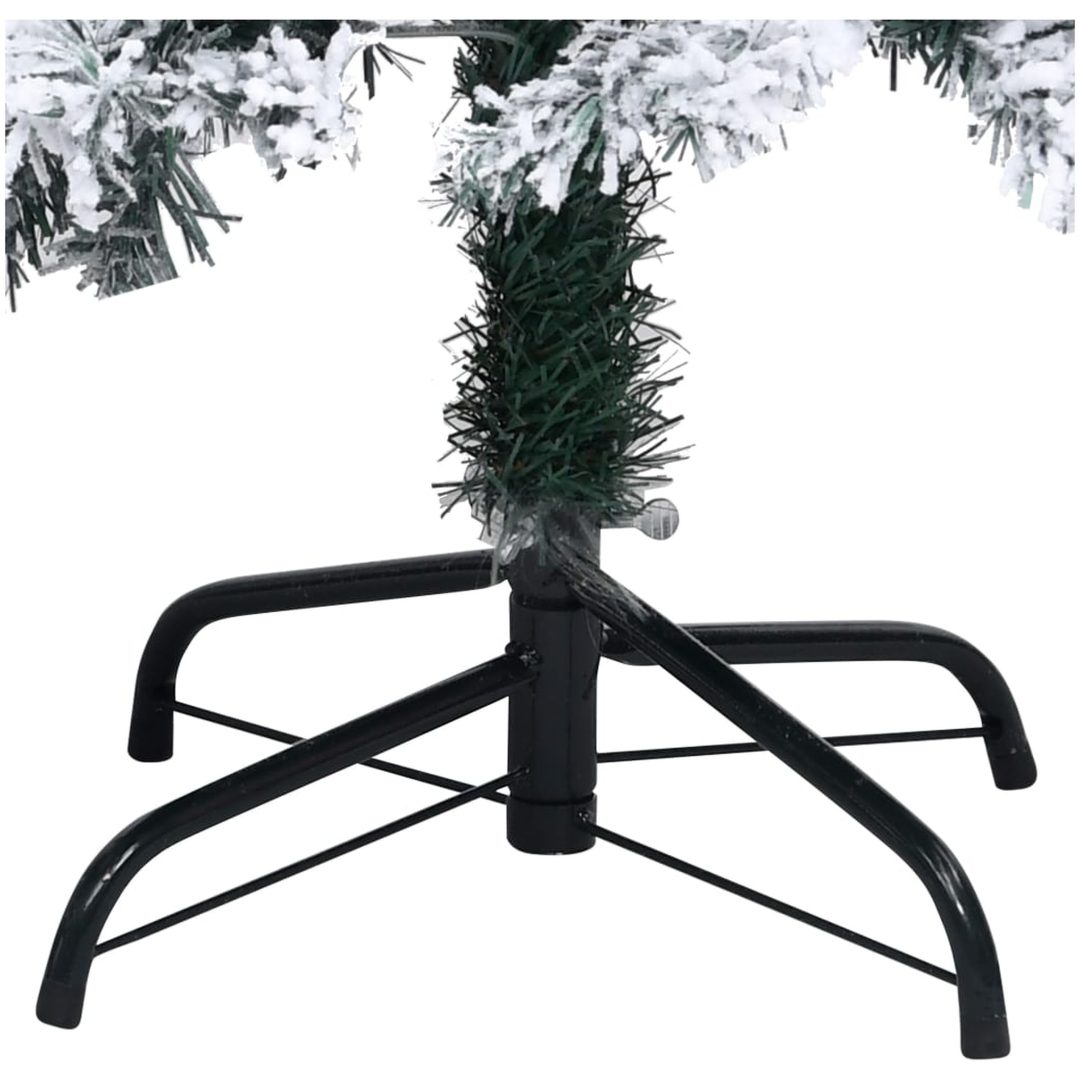 Plastgran med snö grön 210 cm PVC vidaXL 210 x 135 cm – bild 5