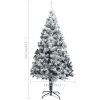Plastgran med snö grön 210 cm PVC vidaXL 210 x 135 cm – miniatyr 6