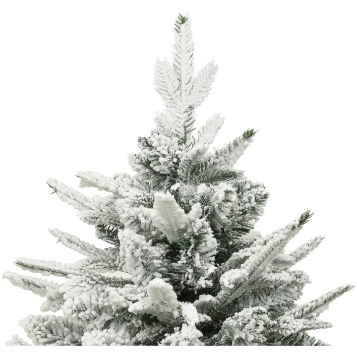 Plastgran med snö grön 210 cm PVC&PE vidaXL 210 x 130 cm – bild 3