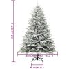 Plastgran med snö grön 210 cm PVC&PE vidaXL 210 x 130 cm – miniatyr 6