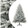 Plastgran med snö grön 210 cm PVC&PE vidaXL 210 x 130 cm – miniatyr 1